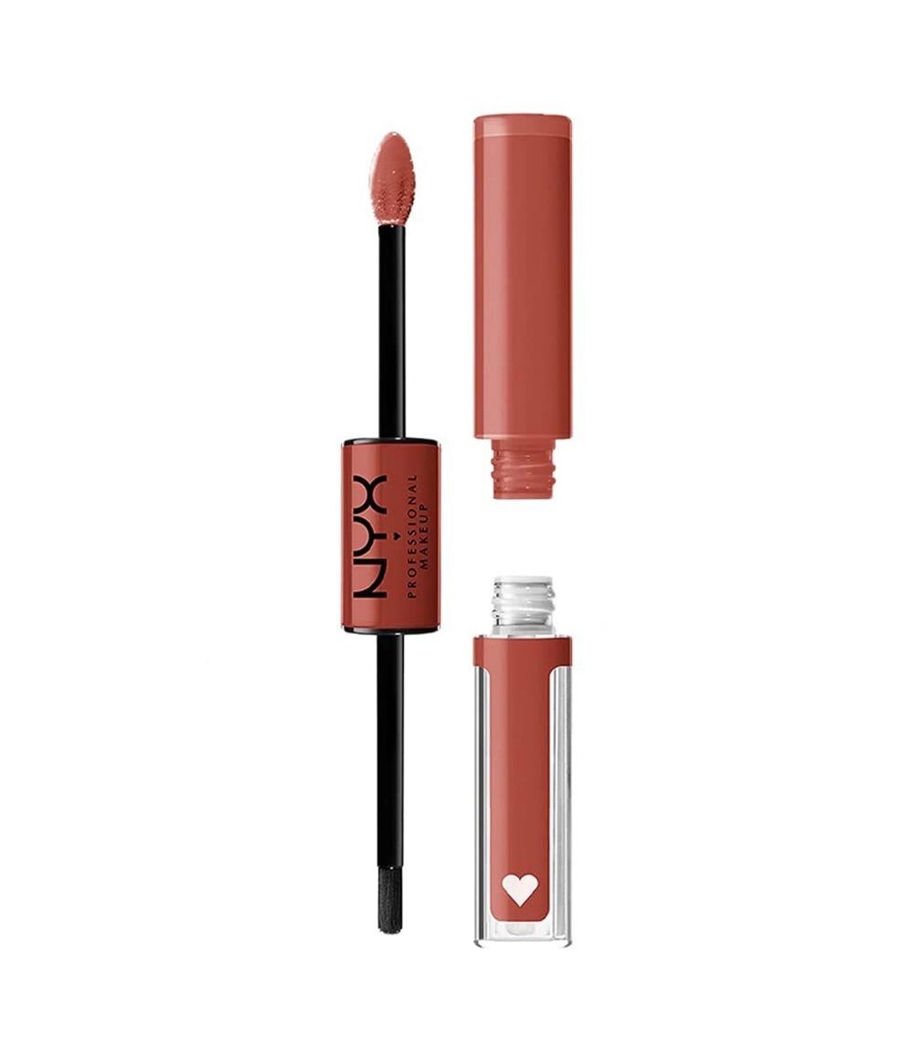 NYX Professional Makeup Lip Gloss Nude Shine Pack of 2 Vegan Long Lasting